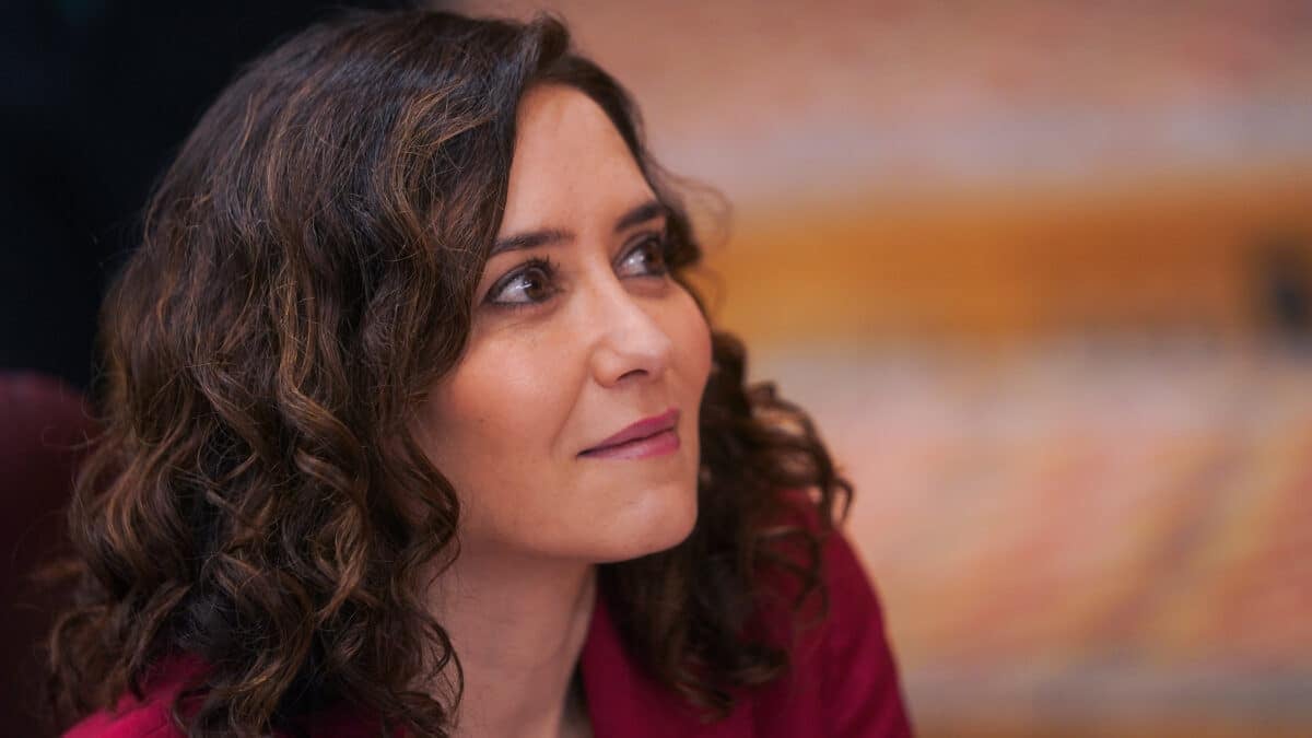 Isabel Díaz Ayuso durante el pleno regional en la Asamblea de Madrid