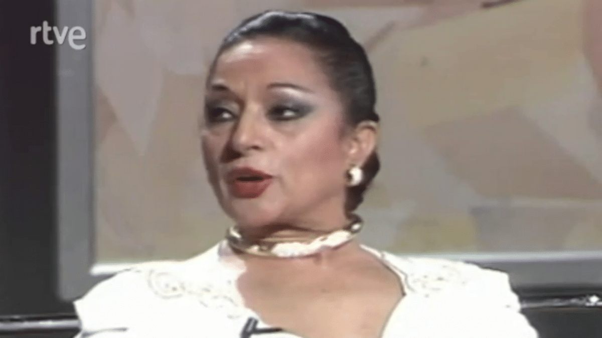 Lola Flores en el programa 'La Clave'