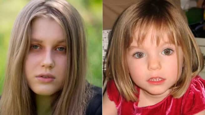 Julia Wendell a la izquierda, junto a una fotografía de Madeleine McCann. Julia Wendell a la izquierda, junto a una fotografía de Madeleine McCann.