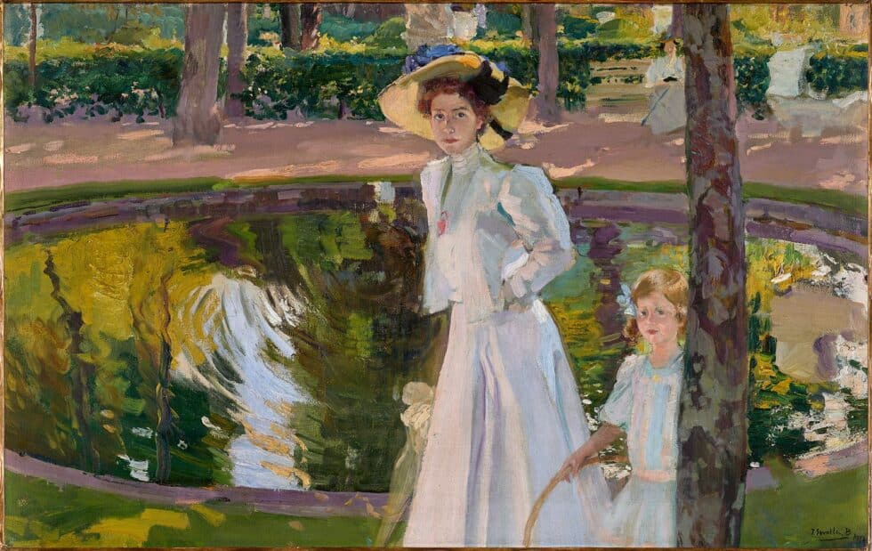 María en los jardines de la Granja, Segovia, 1907. Museo Sorolla