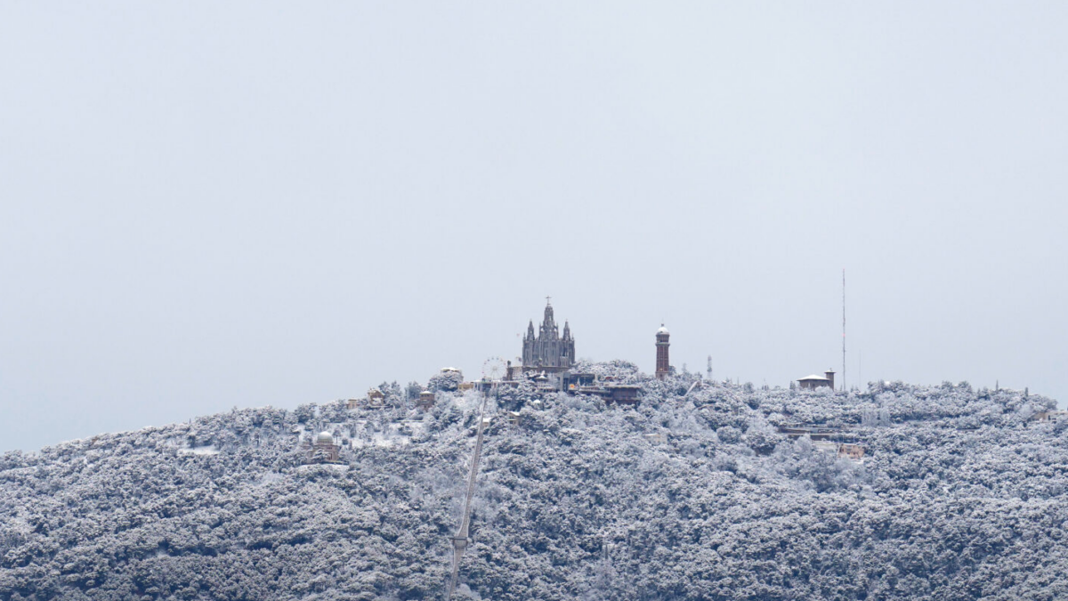 Nieve en Barcelona