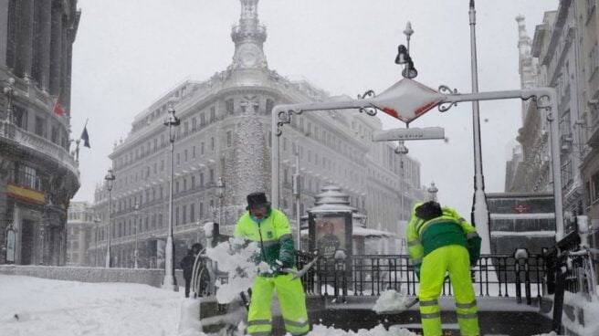 Nevada en Madrid. El tiempo en Madrid frío y con nieve.