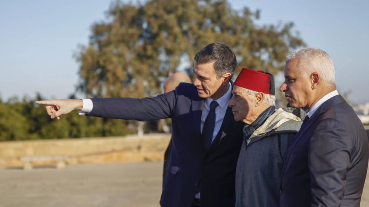 Pedro Sánchez, esta semana durante su visita a Marruecos.