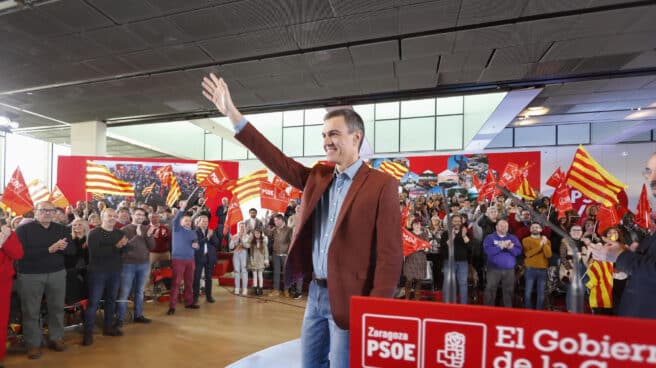 Sánchez participa en acto de apoyo a candidata del PSOE a alcaldía Zaragoza