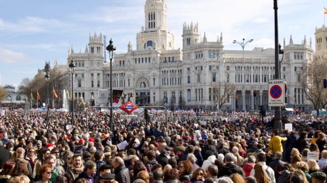 Manifestación en Madrid por la Sanidad.