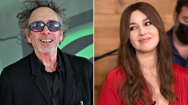 Monica Bellucci y Tim Burton, juntos