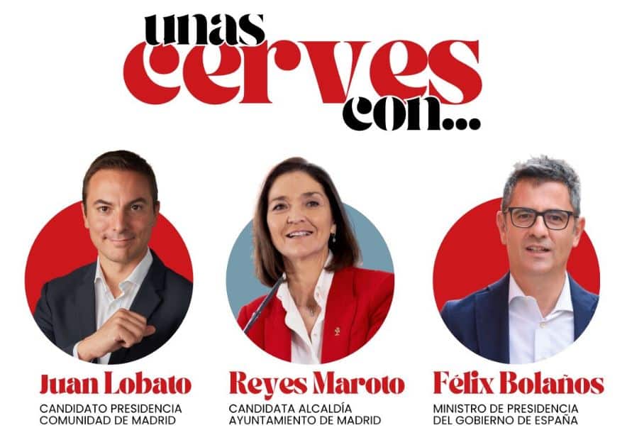 Cartel de promoción del PSOE de Madrid.