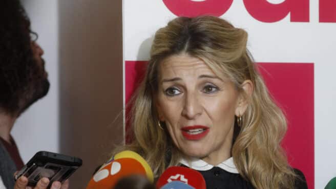 La vicepresidenta segunda, Yolanda Díaz, este miércoles durante un encuentro en Valladolid. La vicepresidenta segunda, Yolanda Díaz, este miércoles durante un encuentro en Valladolid.