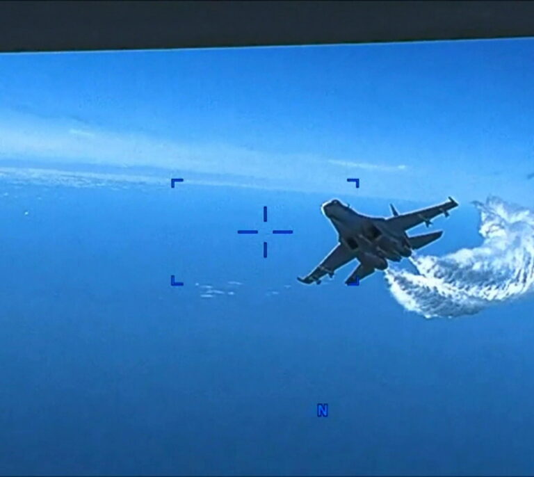 EEUU difunde el vídeo del incidente del dron con cazas rusos en el Mar Negro
