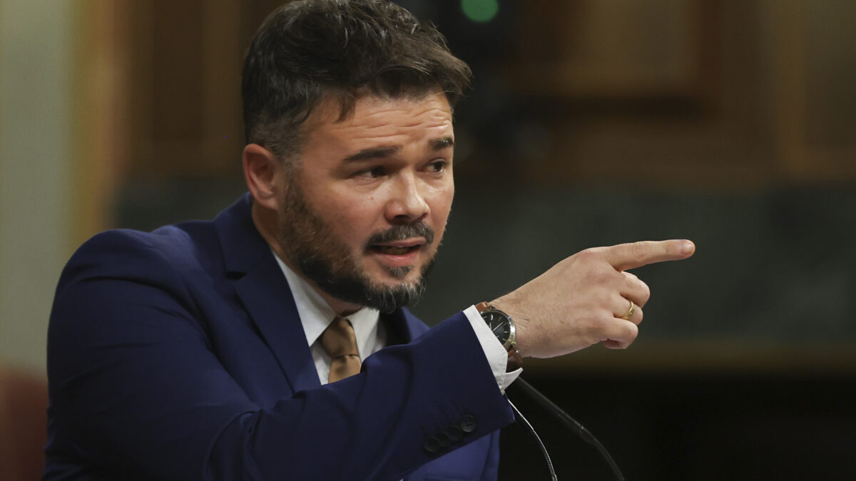 Gabriel Rufián, en la moción de censura.