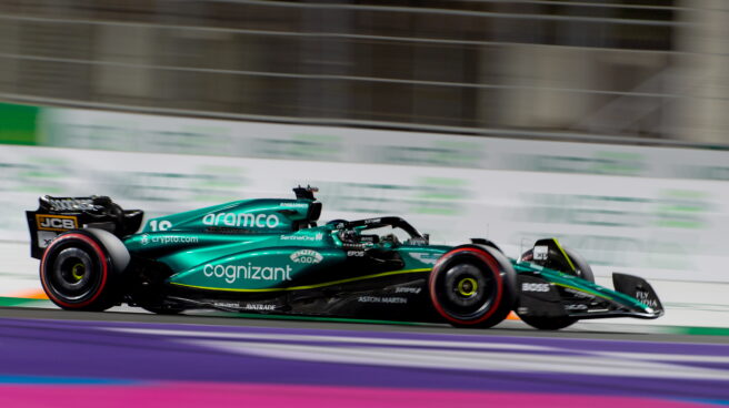 Fernando Alonso durante el GP de Arabia Saudí