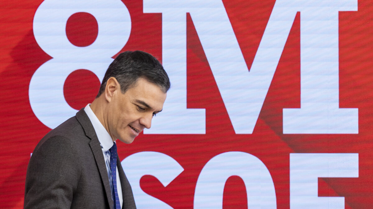 MADRID, 06/03/2023.-El secretario general del Partido Socialista Obrero Español y presidente del gobierno Pedro Sánchez, durante la reunión este lunes del Comité Ejecutivo Federal del PSOE en Madrid.- EFE/EVA ERCOLANESE/PSOE***SOLO USO EDITORIAL/SOLO DISPONIBLE PARA ILUSTRAR LA NOTICIA QUE ACOMPAÑA (CRÉDITO OBLIGATORIO)***