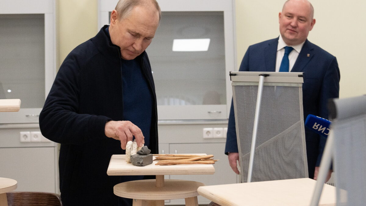 Vladimir Putin, en su visita a Crimea.