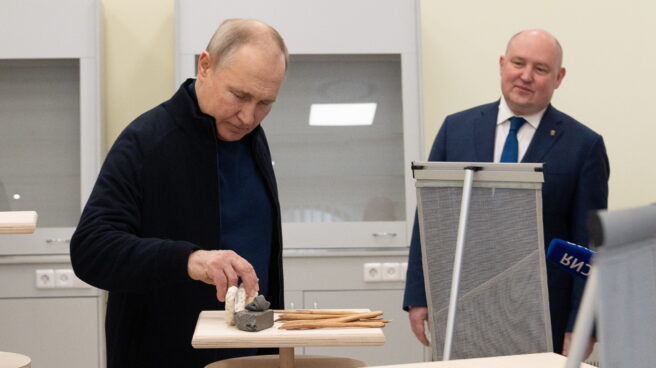 Vladimir Putin, en su visita a Crimea.