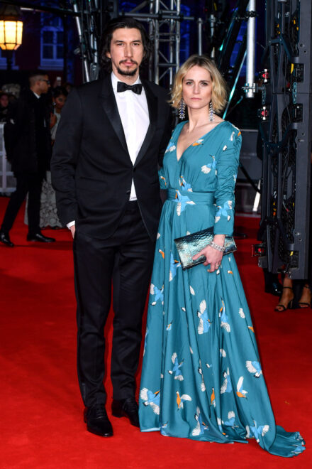 Adam Driver and wife Joanne Tucker at the 2020 BAFTAs