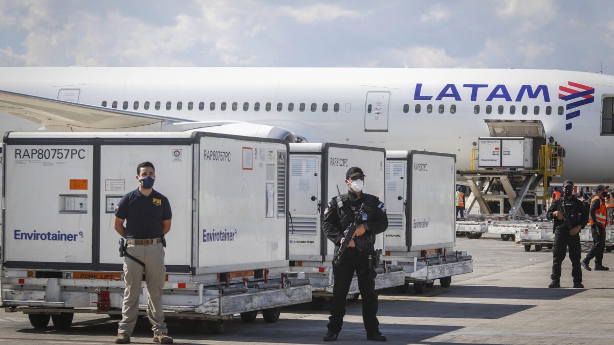 Chile, Santiago: Guardias de seguridad