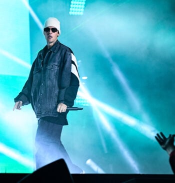 El cantante canadiense Justin Bieber durante su actuación en el Festival de Música Jingle Bell Ball