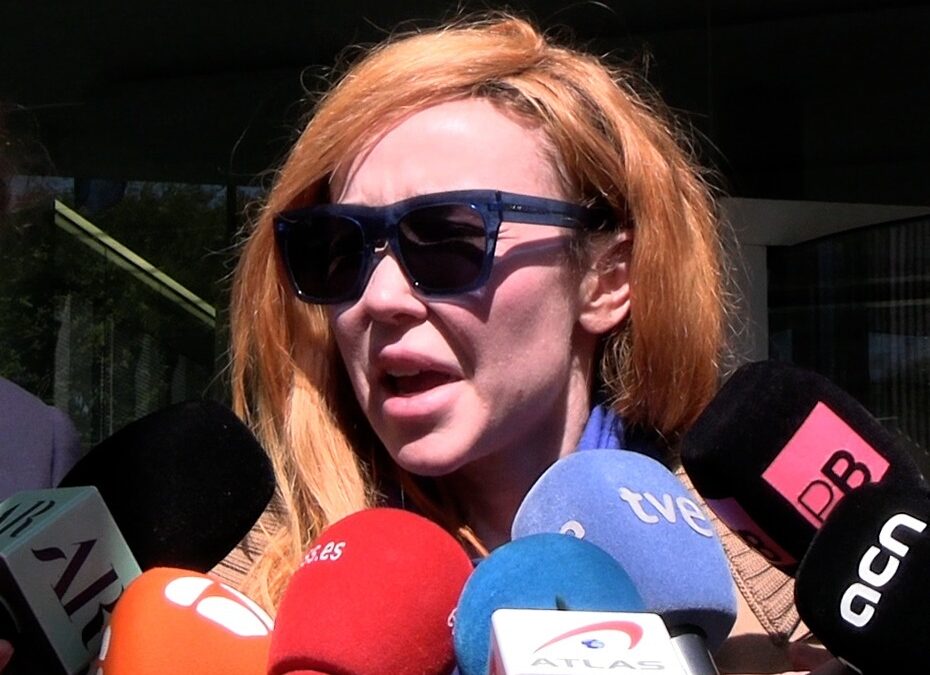 Ángela Dobrowolski, tras presentarse ante el juez