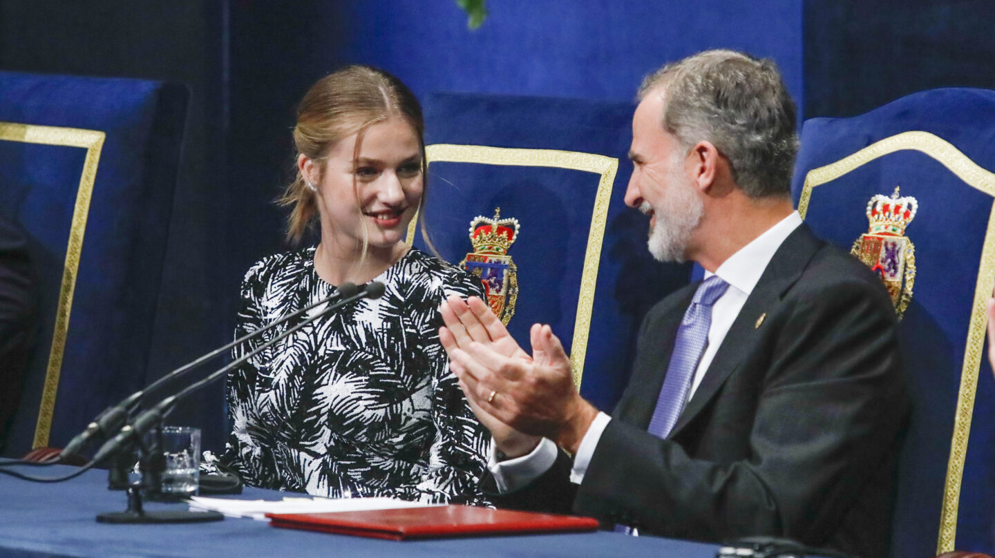 La Princesa de Asturias, Doña Leonor, y el Rey Felipe VI presidiendo la 42ª edición de la entrega de los ‘Premios Princesa de Asturias 2022’