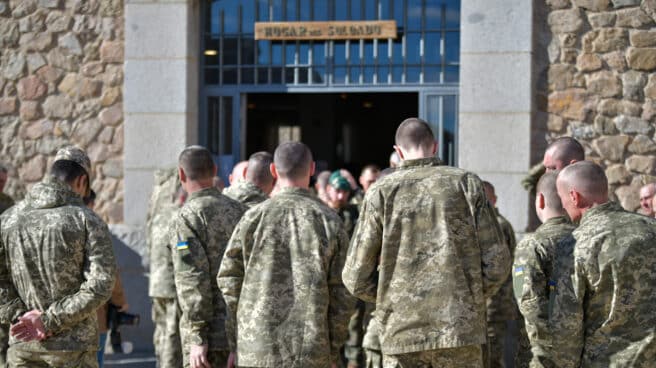 Soldados ucranianos en las instalaciones del 'Toledo Training Command'
