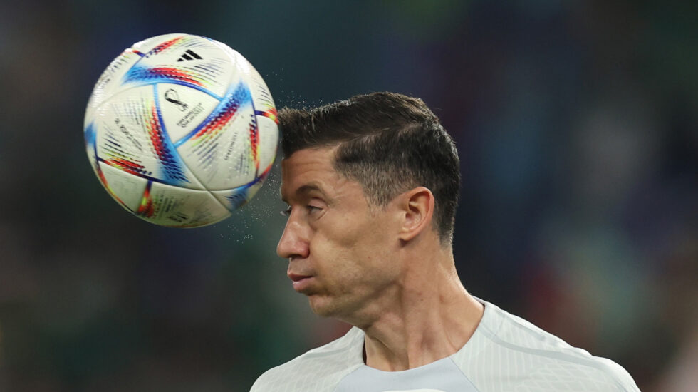 Robert Lewandowski el pasado noviembre durante el Mundial de Qatar.