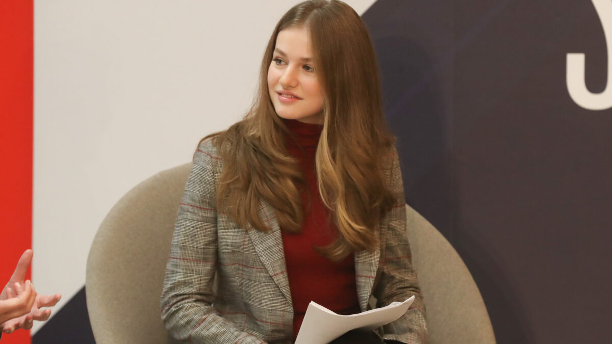 La Princesa Leonor de Borbón durante el encuentro con jóvenes voluntarios y participantes en programas de Cruz Roja, a 15 de diciembre de 2022, en Madrid (España) Casa de S.M. el Rey (Foto de ARCHIVO) 15/12/2022