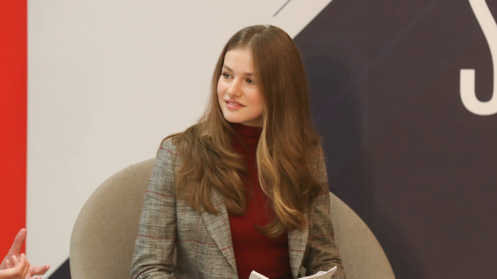 La Princesa Leonor de Borbón durante el encuentro con jóvenes voluntarios y participantes en programas de Cruz Roja, a 15 de diciembre de 2022, en Madrid (España) Casa de S.M. el Rey (Foto de ARCHIVO) 15/12/2022