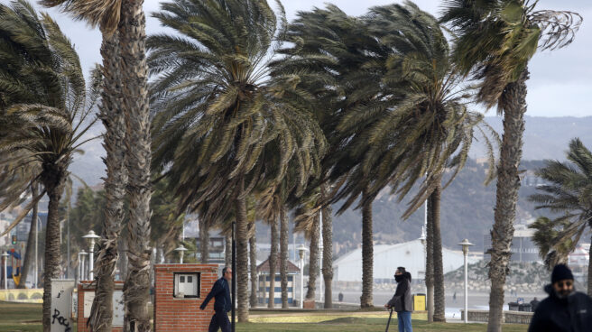 Rachas de viento en Málaga.