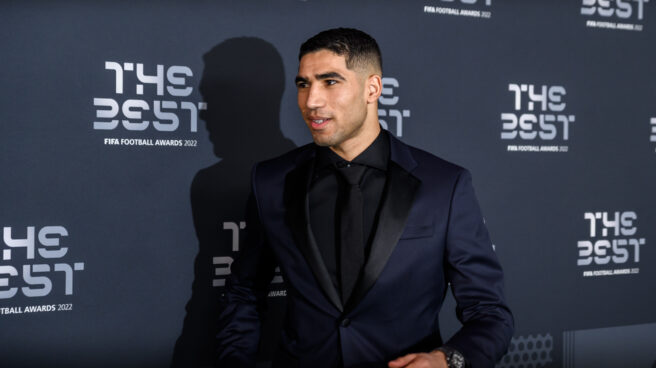 Best FIFA Football Awards 2022 ceremony in Paris Achraf Hakimi en la ceremonia de los premios FIFA.