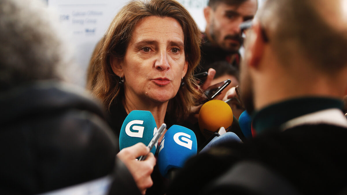 La vicepresidenta tercera del Gobierno de España y ministra para la Transición Ecológica y el Reto Demográfico, Teresa Ribera