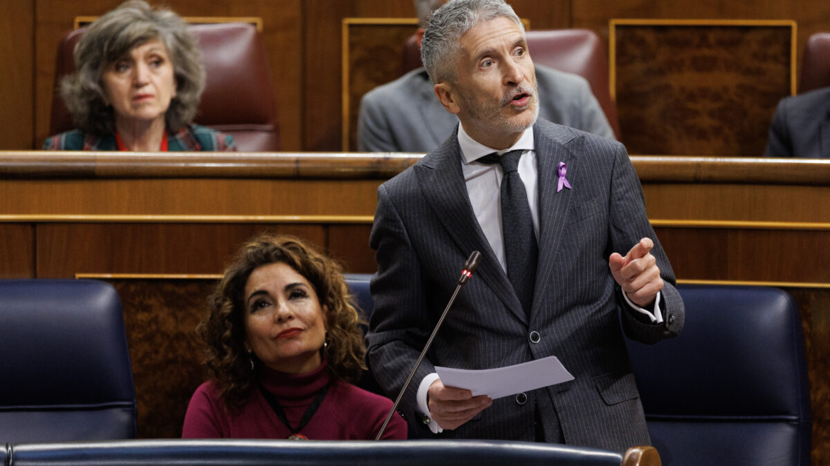 Fernando Grande-Marlaska, en el Congreso.