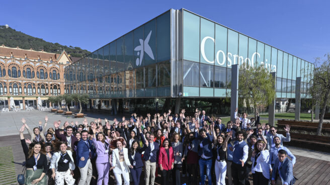 Foto de familia de las Becas de Doctorado de Fundación 'la Caixa'