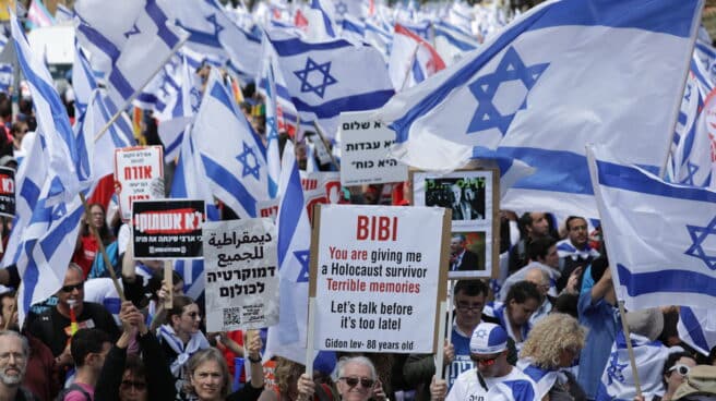 Manifestaciones masivas en Israel Protestas masivas en Israel contra la reforma judicial