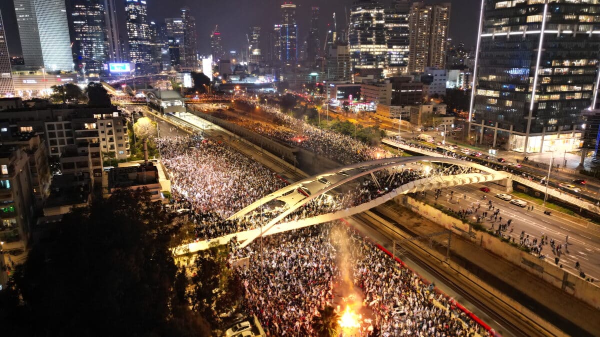 Masiva protesta en Israel contra la reforma judicial