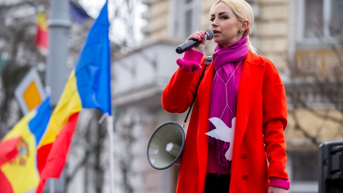 Protesta en Chisinau, capital de Moldavia