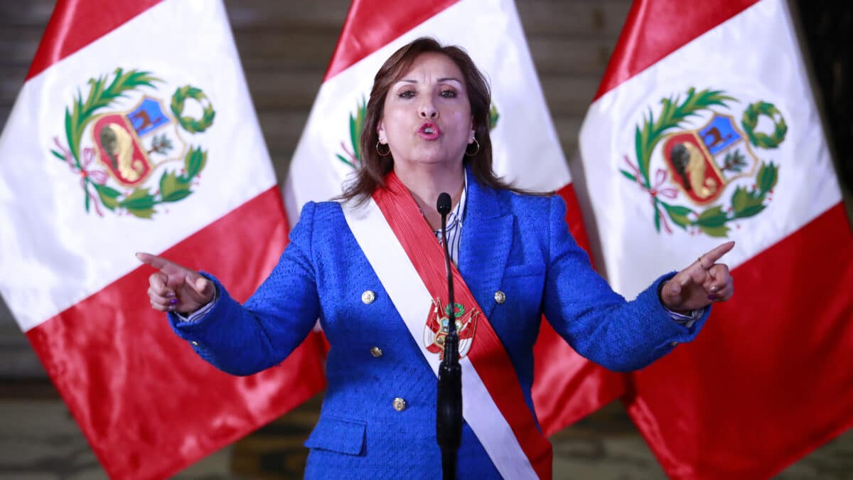 La presidenta de Perú, Dina Boluarte