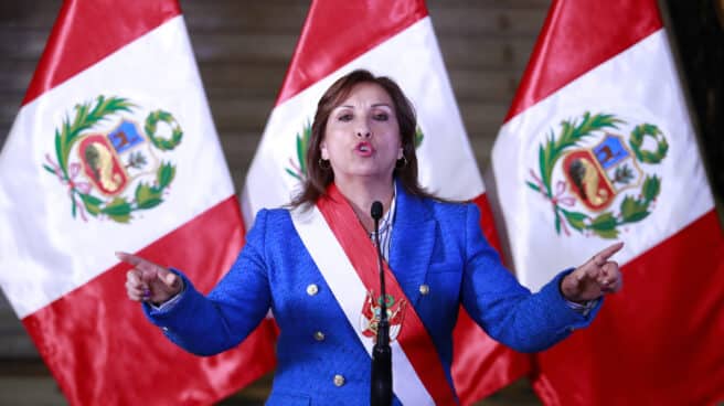 Dina Boluarte, presidenta de Perú La presidenta de Perú, Dina Boluarte