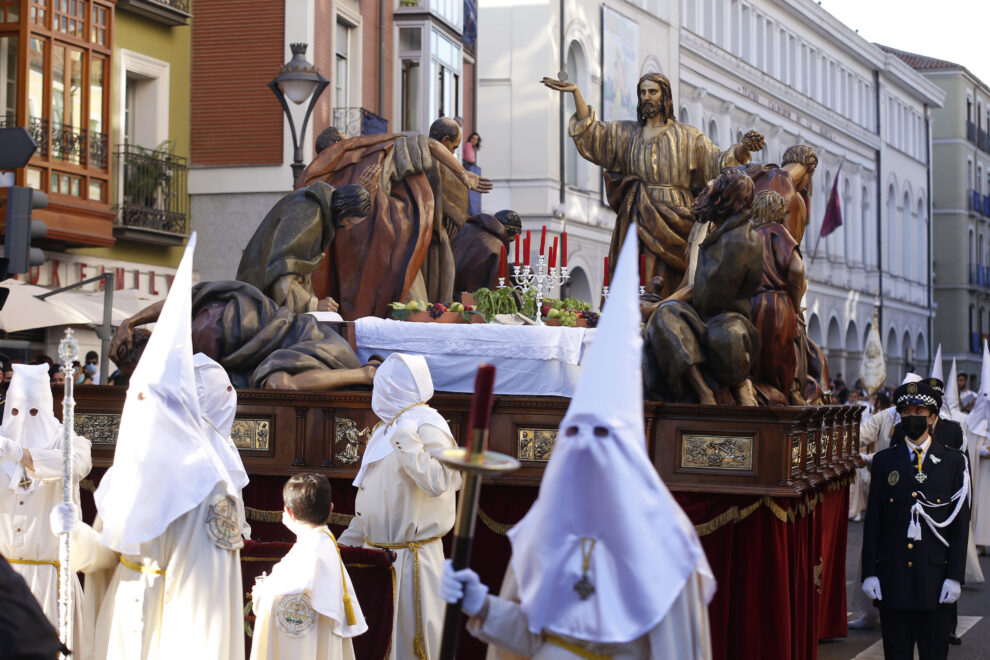 Procesión General de la Sagrada Pasión del Redentor, a 15 de abril de 2022, en Valladolid, Castilla y León, una de las procesiones de Semana Santa en España más conocidas