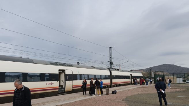 Tren parado en Soto del Real por la averías en las vías del AVE en plena operación salida de Semana Santa