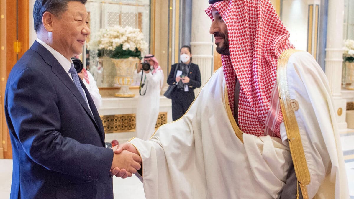 Xi Jinping con Mohambed bin Salman