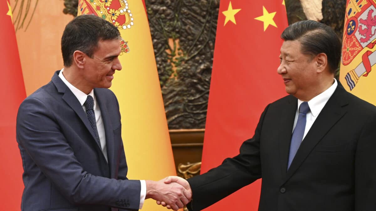 Pedro Sánchez con Xi Jinping en Pekín