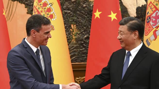 Pedro Sánchez con Xi Jinping en Pekín