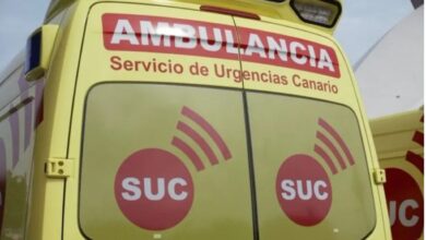 Dos muertos por un choque frontal entre vehículos en Tenerife