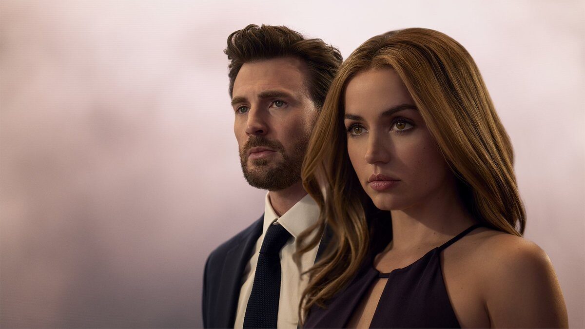 Ana de Armas y Chris Evans en el póster de 'Ghosted'