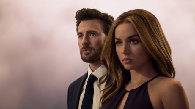 Ana de Armas y Chris Evans en el póster de 'Ghosted'