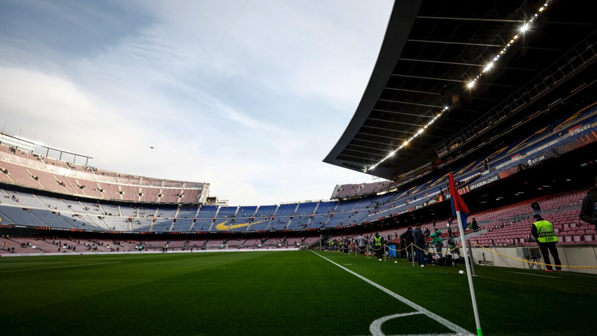 El Camp Nou, vacío antes de un partido esta temporada.