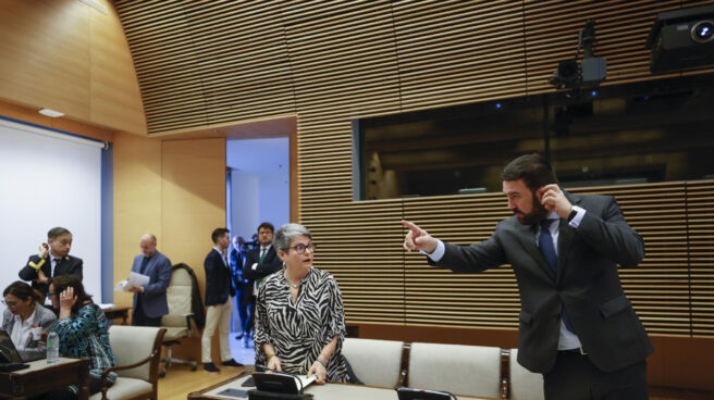 Jon Iñarritu (Bildu) y María Carvalho Dantas (ERC), en la comisión que ha tumbado la reforma de la Ley de Seguridad Ciudadana.