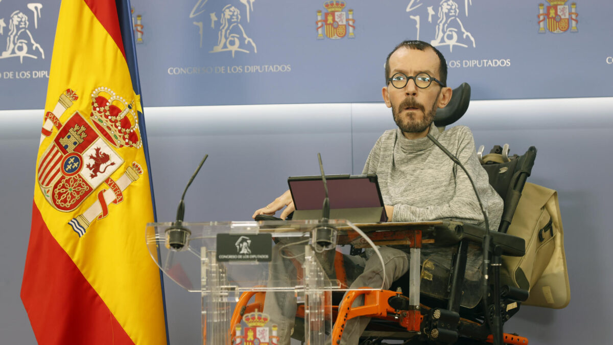 El portavoz de Unidas Podemos, Pablo Echenique.