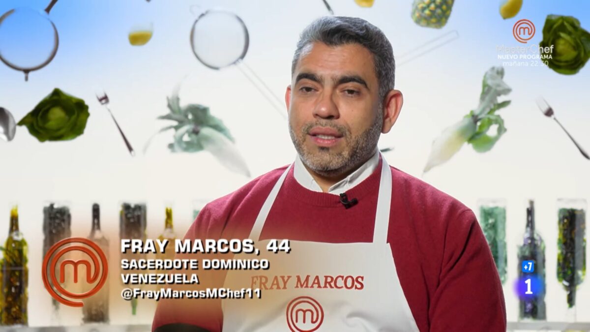 Fray Marcos, uno de los aspirantes de 'MasterChef'