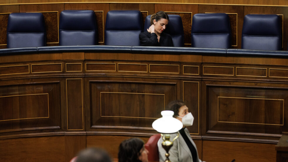 Irene Montero, este martes en el Congreso de los Diputados.